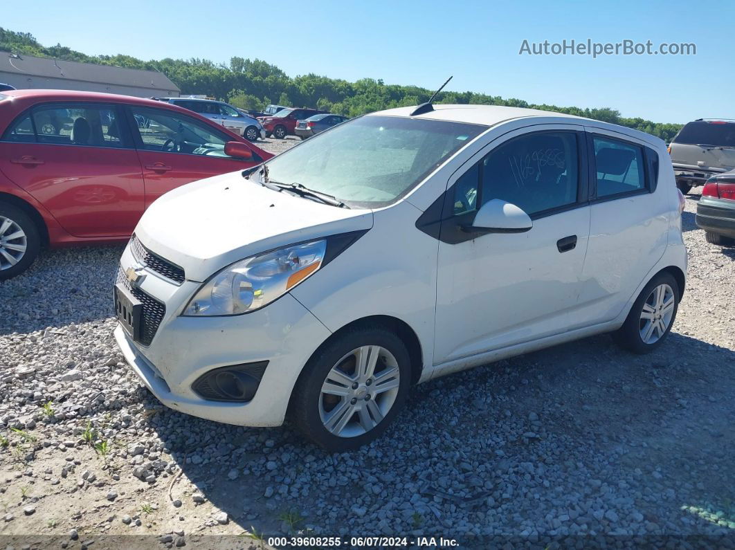 2015 Chevrolet Spark Ls Cvt White vin: KL8CB6S95FC809306