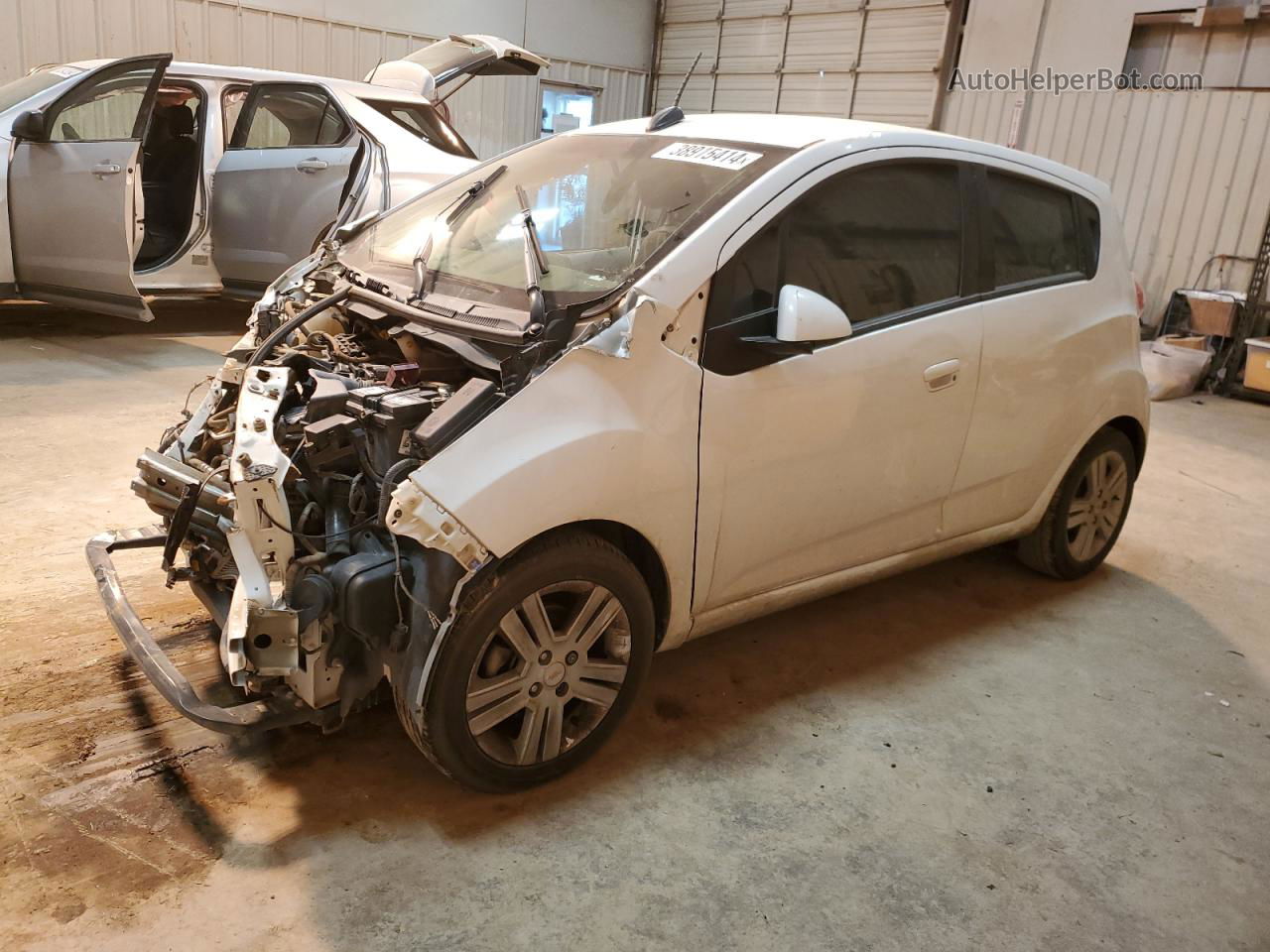 2015 Chevrolet Spark Ls White vin: KL8CB6S97FC745804