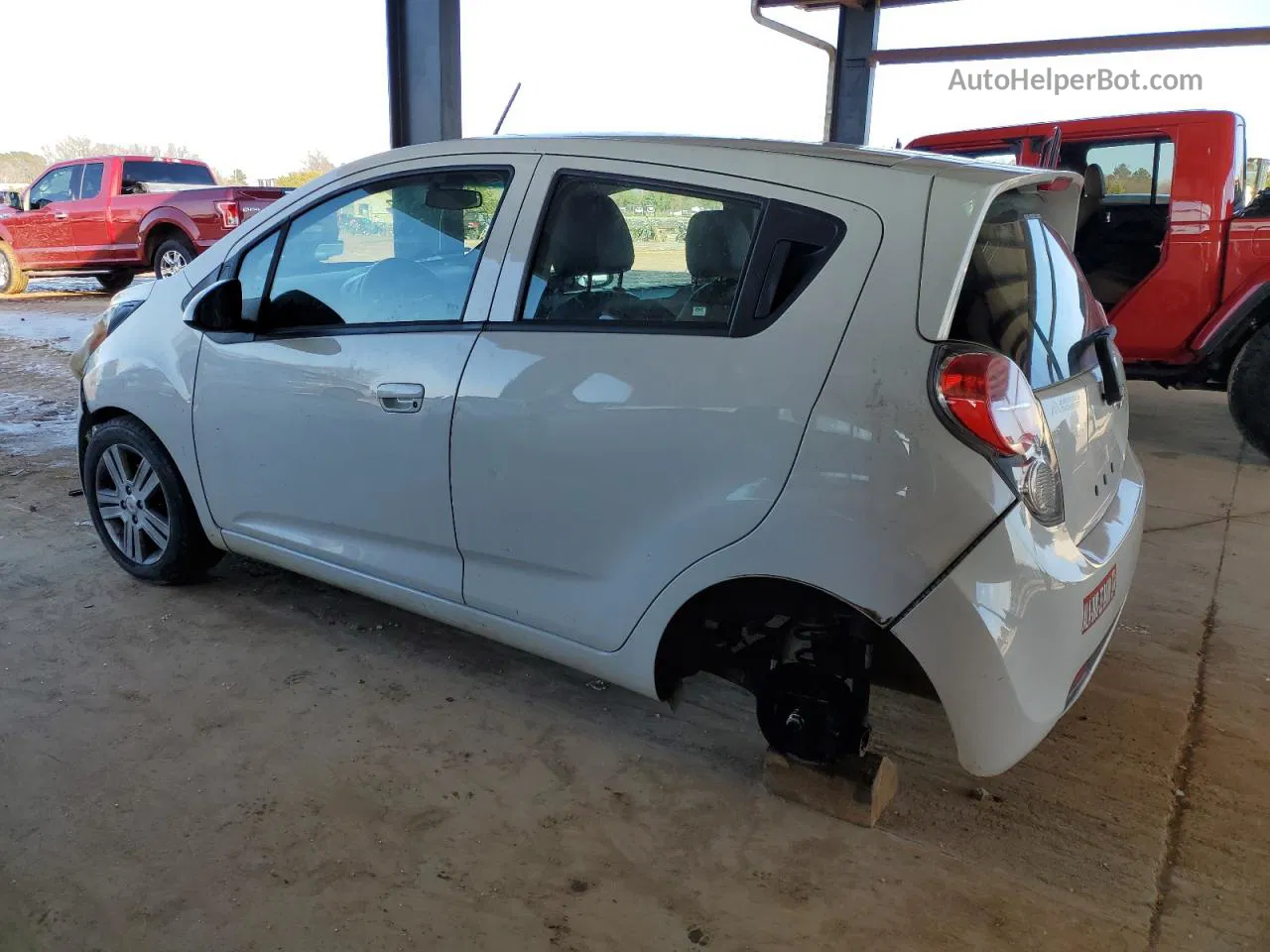 2015 Chevrolet Spark Ls White vin: KL8CB6S97FC798373