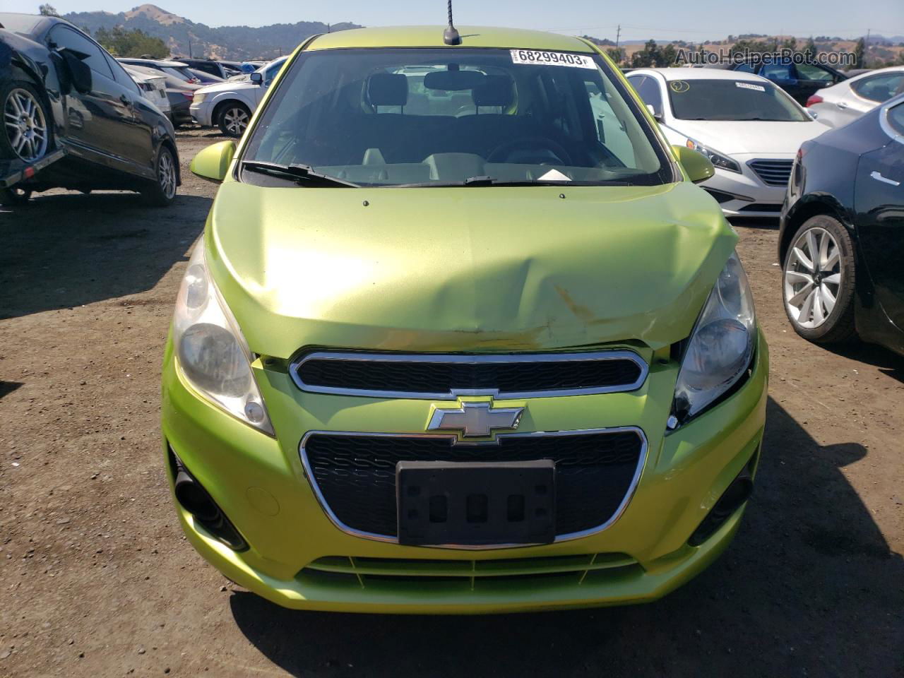 2013 Chevrolet Spark Ls Зеленый vin: KL8CB6S98DC576261