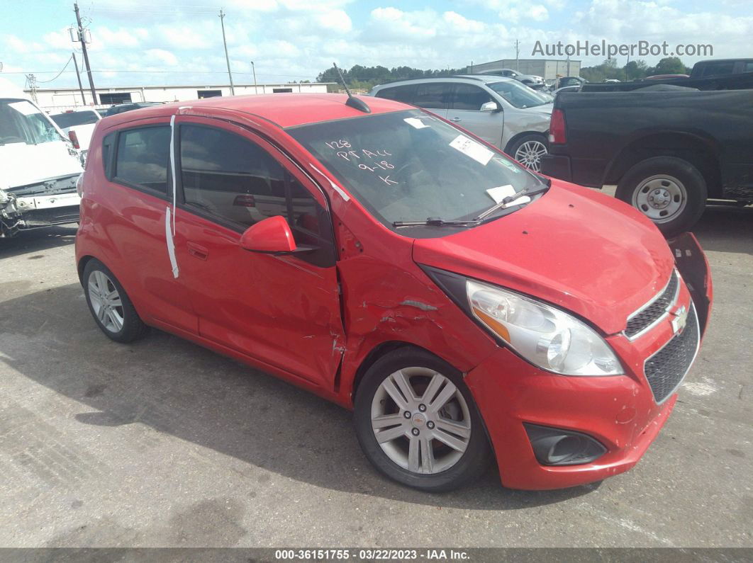 2015 Chevrolet Spark Ls Red vin: KL8CB6S98FC738506