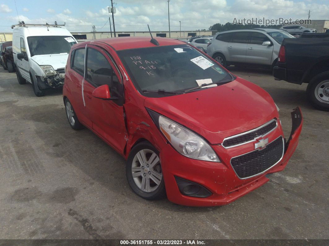 2015 Chevrolet Spark Ls Red vin: KL8CB6S98FC738506