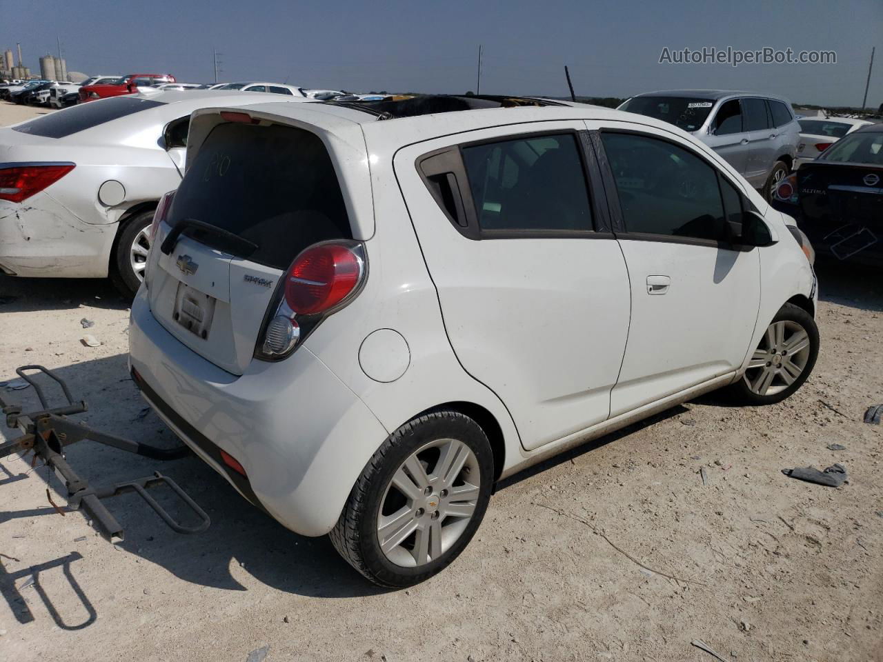 2015 Chevrolet Spark Ls White vin: KL8CB6S98FC796048