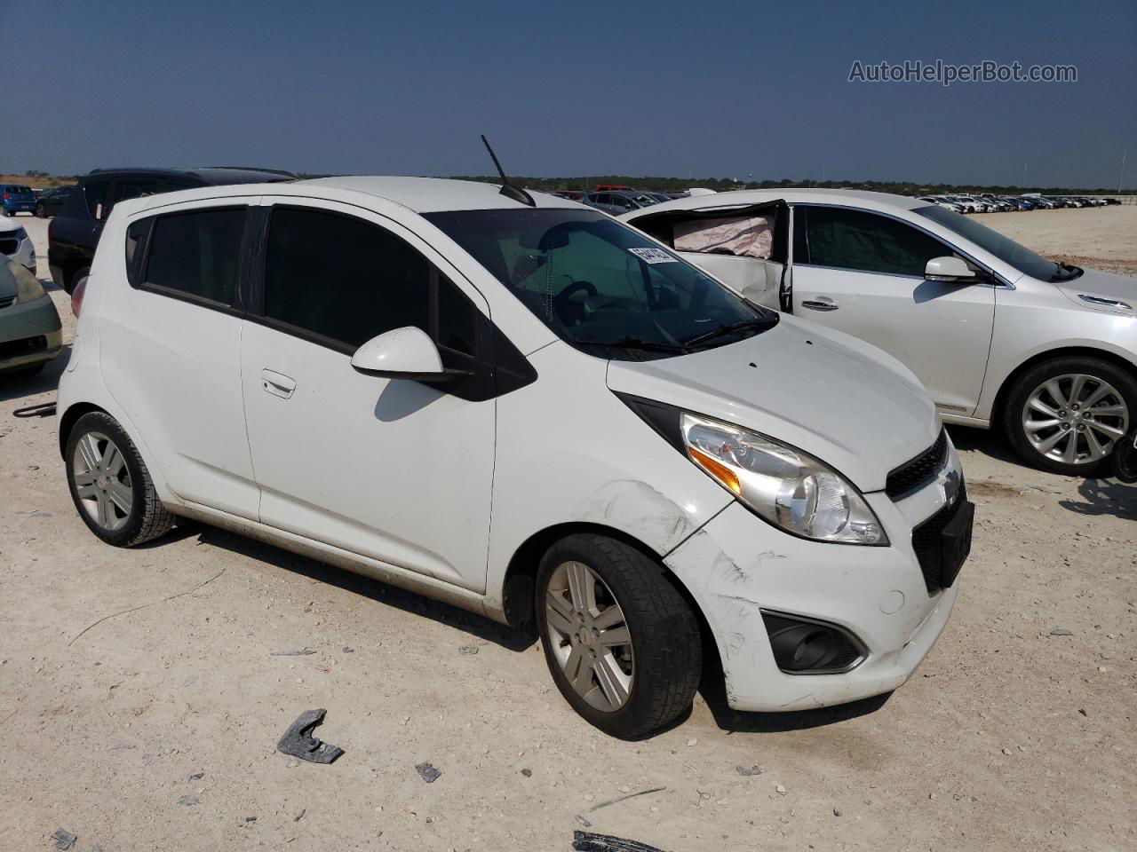 2015 Chevrolet Spark Ls White vin: KL8CB6S98FC796048