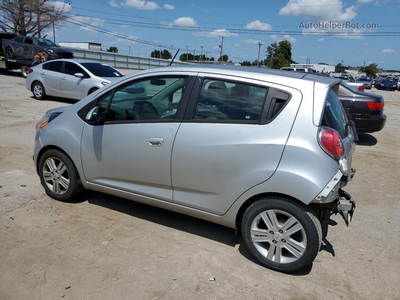 2015 Chevrolet Spark Ls Silver vin: KL8CB6S98FC809185