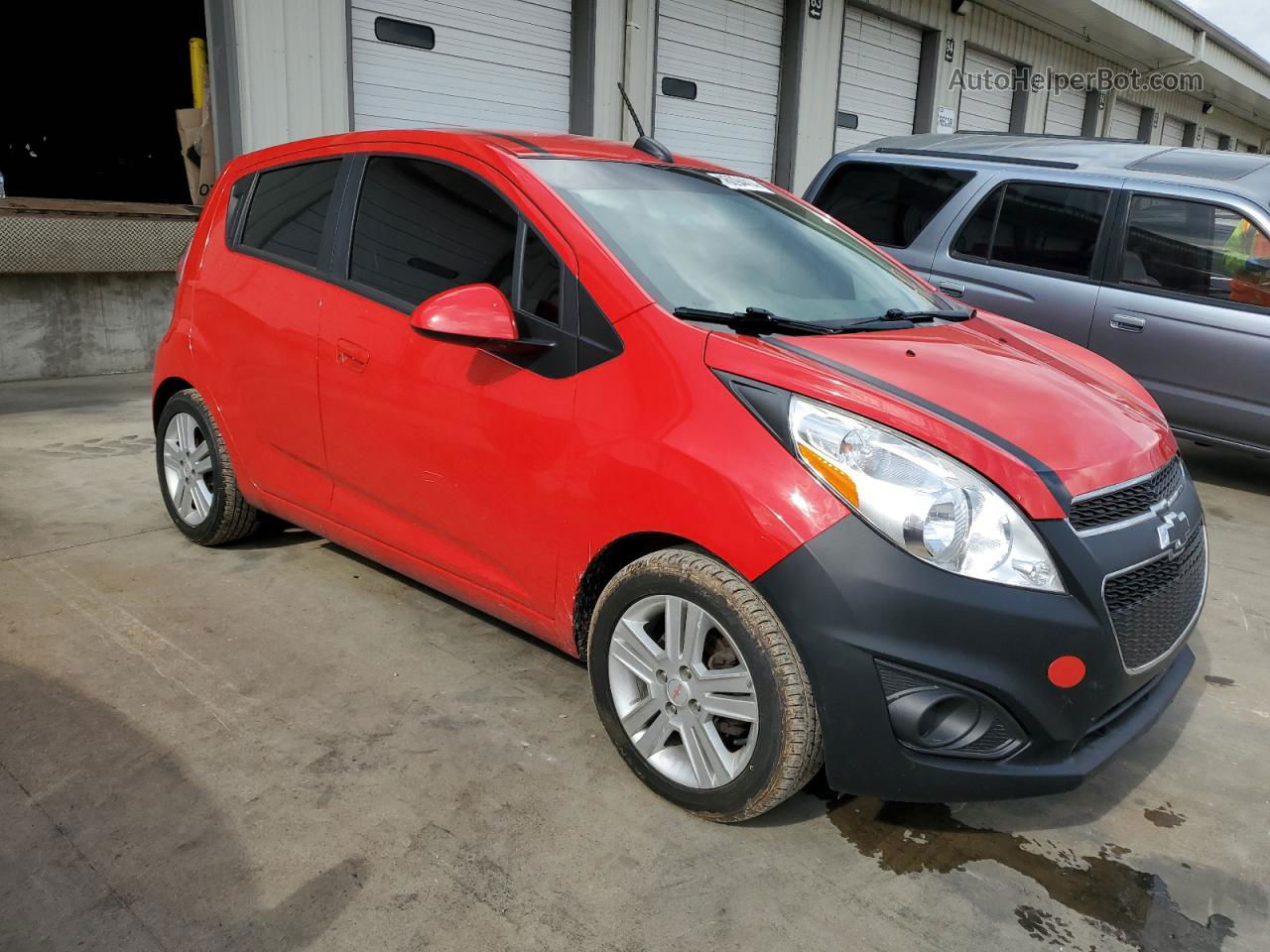 2015 Chevrolet Spark Ls Red vin: KL8CB6S99FC790789