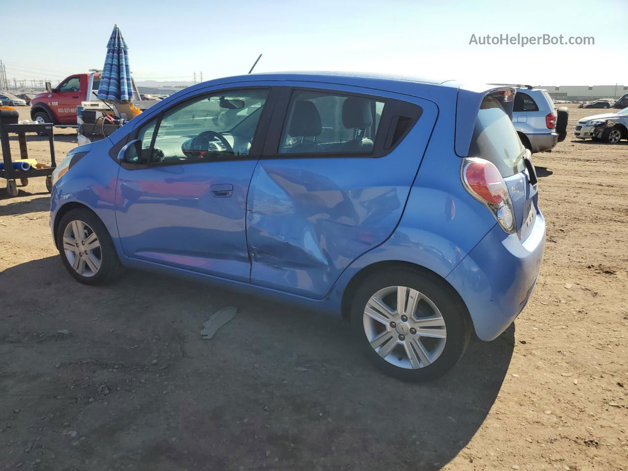 2013 Chevrolet Spark Ls Blue vin: KL8CB6S9XDC570963