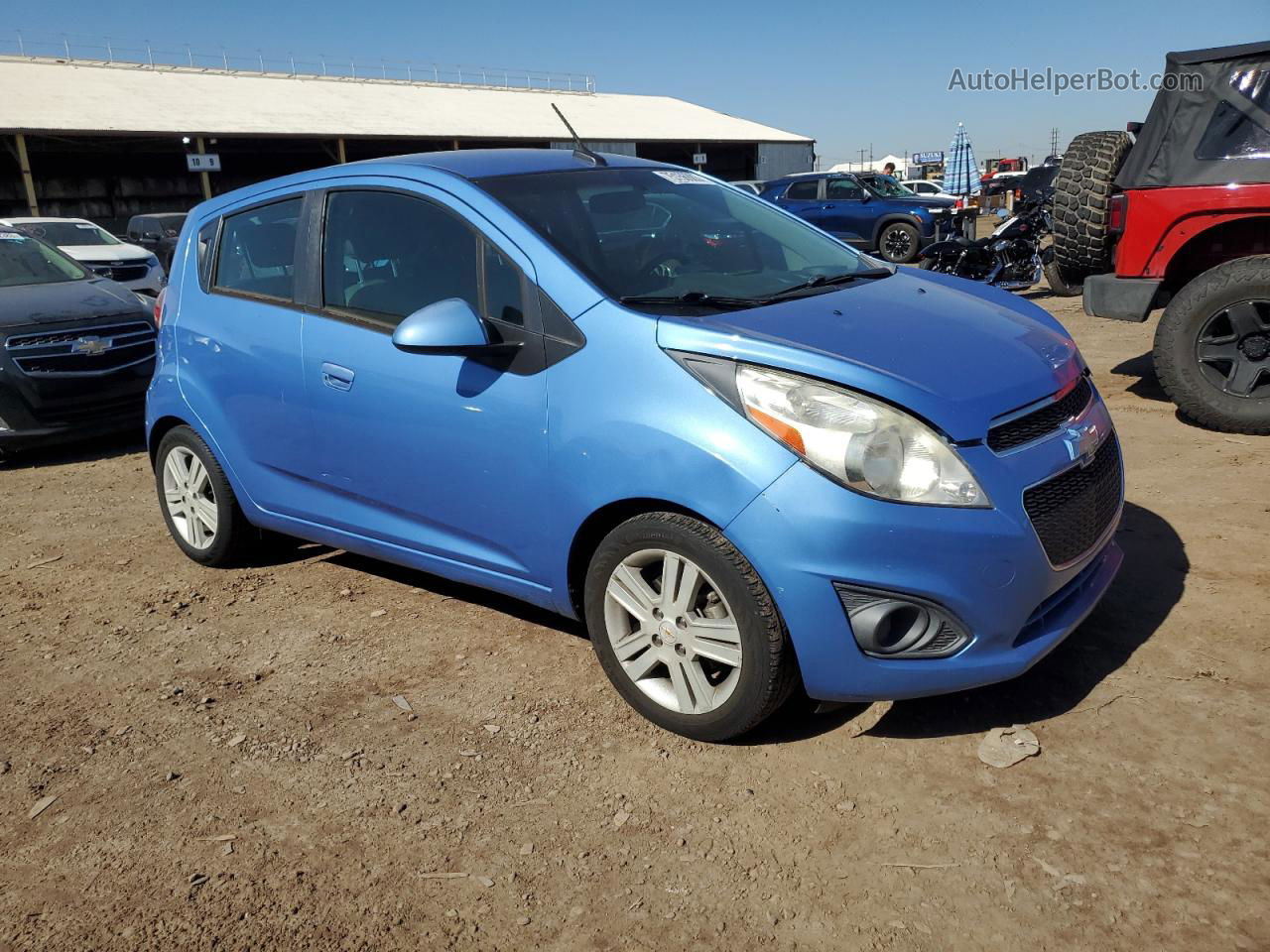 2013 Chevrolet Spark Ls Blue vin: KL8CB6S9XDC570963