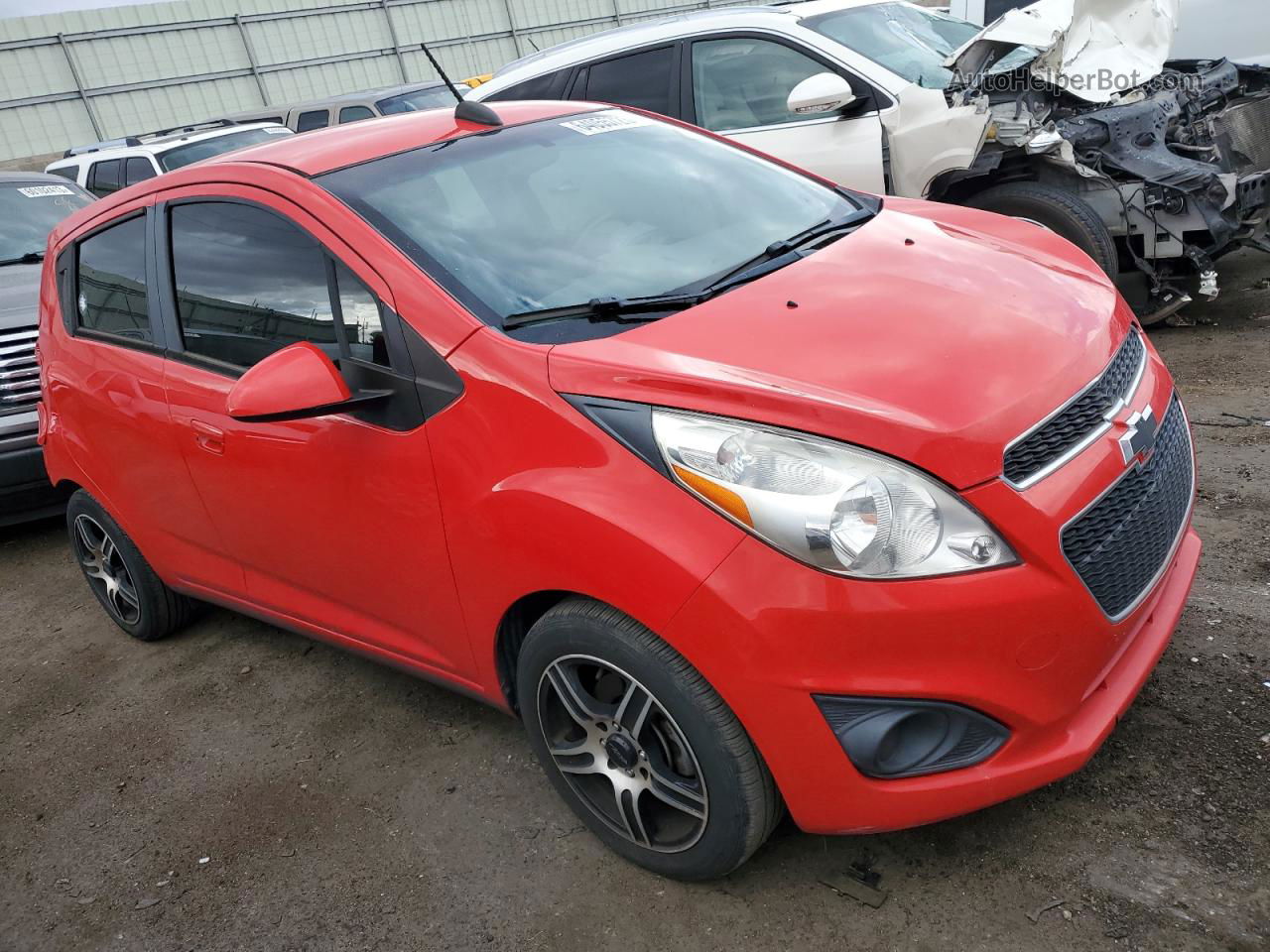 2015 Chevrolet Spark Ls Red vin: KL8CB6S9XFC801380