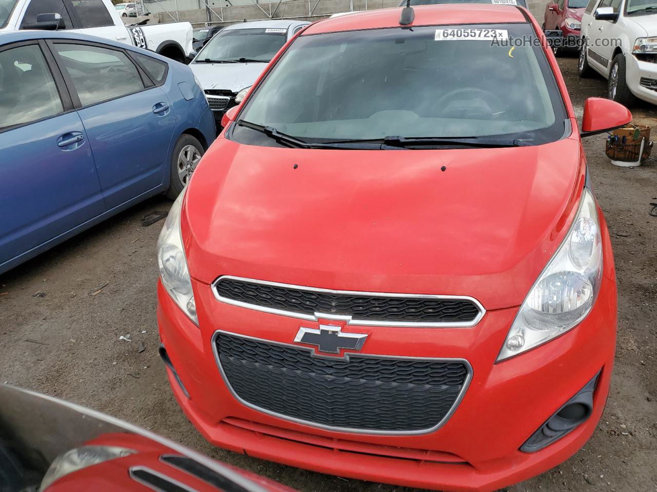 2015 Chevrolet Spark Ls Red vin: KL8CB6S9XFC801380