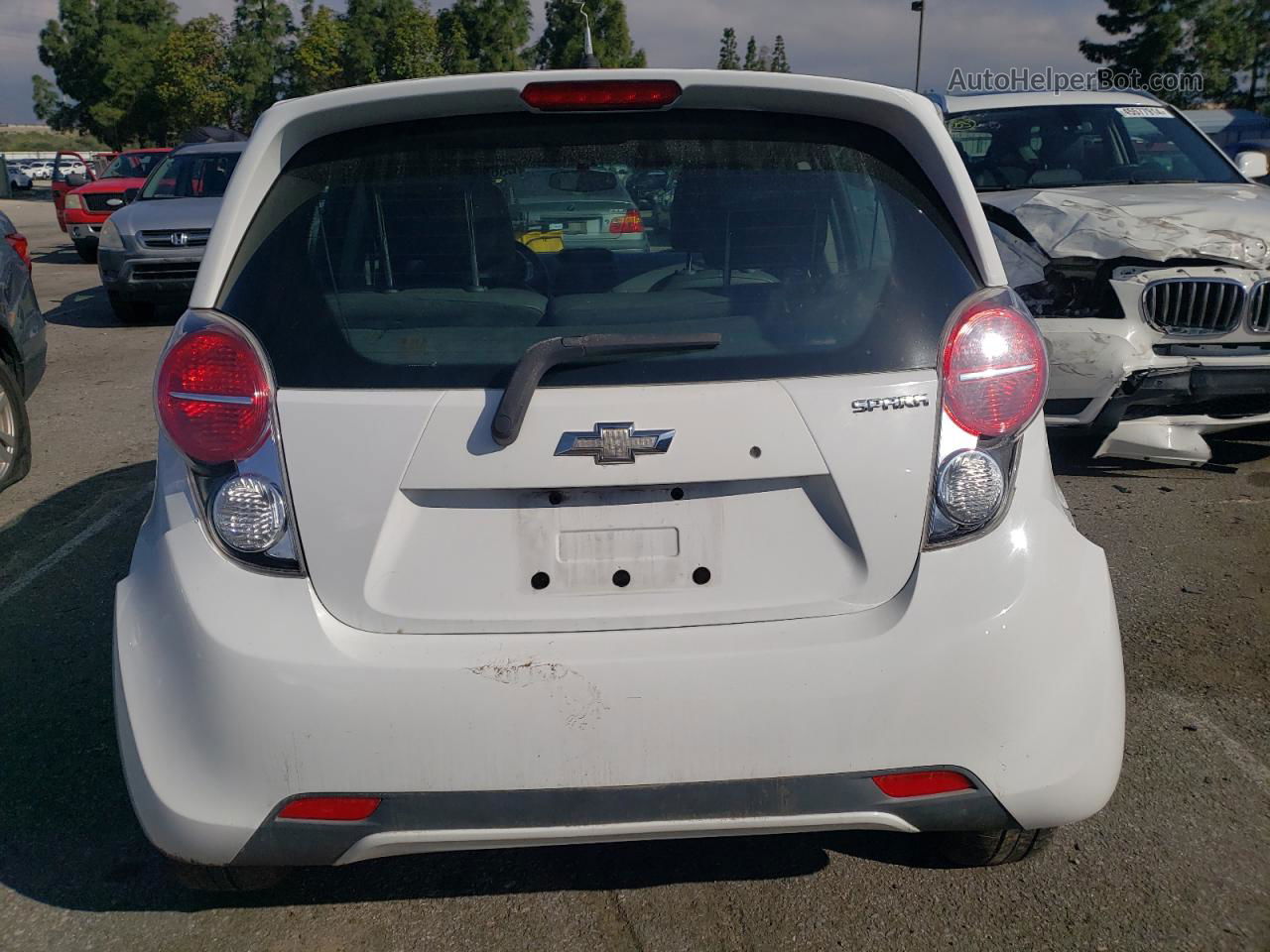 2015 Chevrolet Spark Ls White vin: KL8CB6S9XFC806742