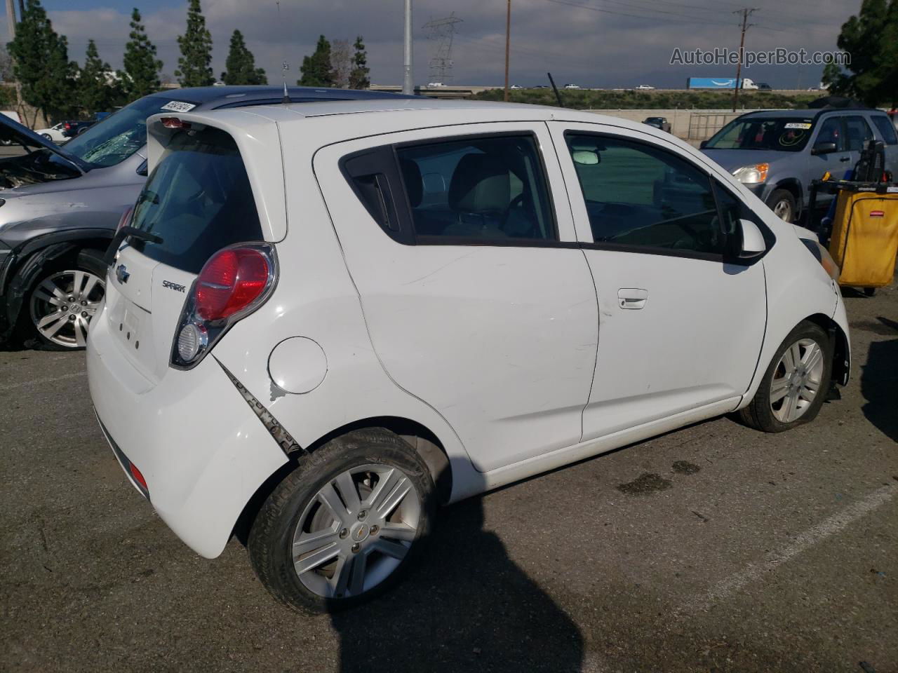 2015 Chevrolet Spark Ls White vin: KL8CB6S9XFC806742