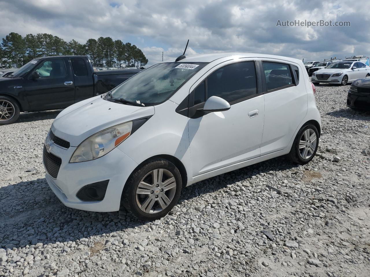 2015 Chevrolet Spark Ls White vin: KL8CB6S9XFC810807