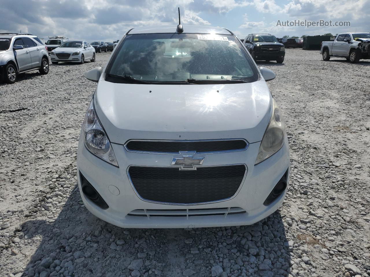 2015 Chevrolet Spark Ls White vin: KL8CB6S9XFC810807