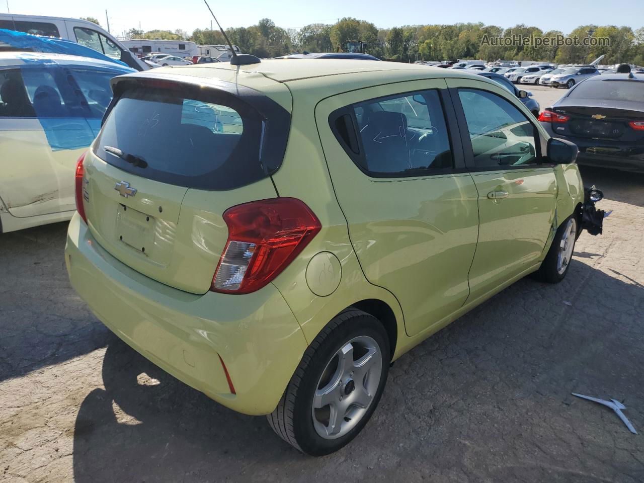 2017 Chevrolet Spark Ls Yellow vin: KL8CB6SA0HC762067