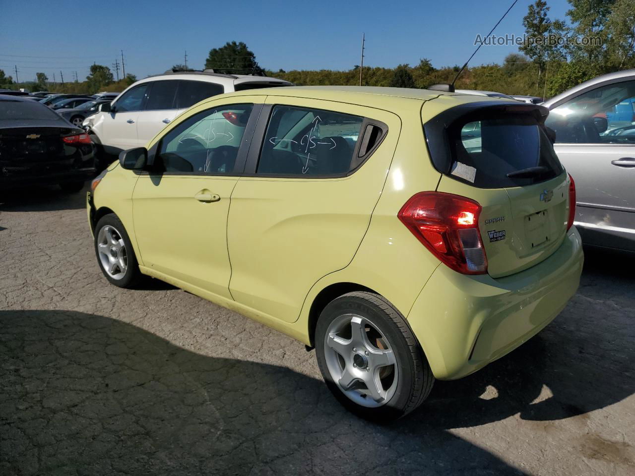 2017 Chevrolet Spark Ls Yellow vin: KL8CB6SA0HC762067