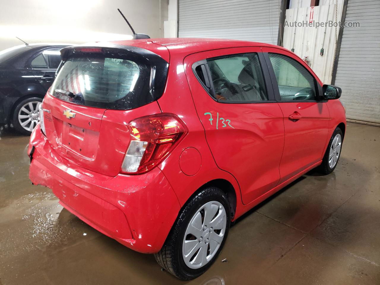 2017 Chevrolet Spark Ls Red vin: KL8CB6SA0HC776048