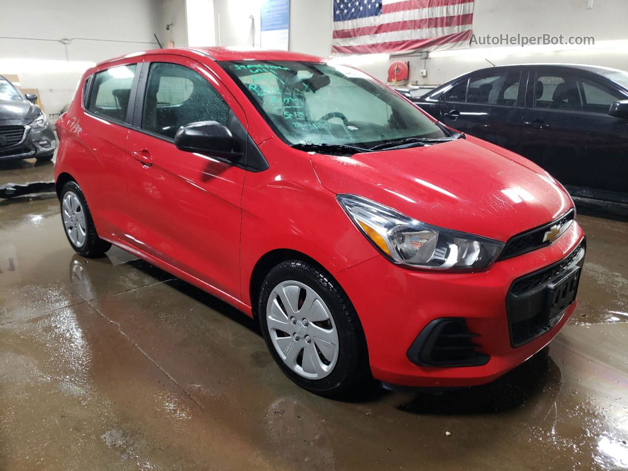 2017 Chevrolet Spark Ls Red vin: KL8CB6SA0HC776048