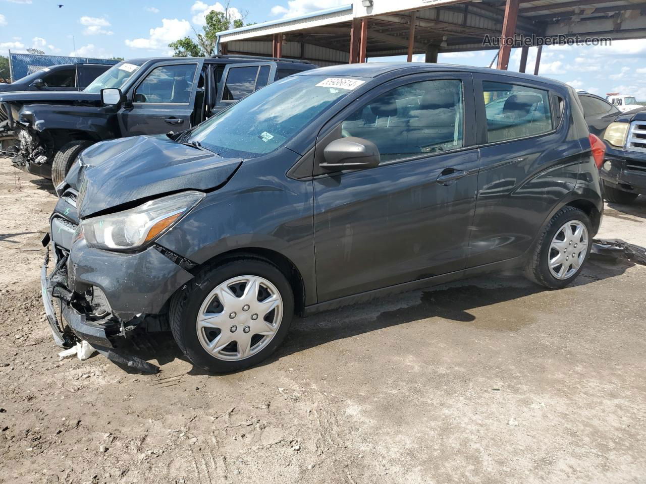 2017 Chevrolet Spark Ls Gray vin: KL8CB6SA0HC811736