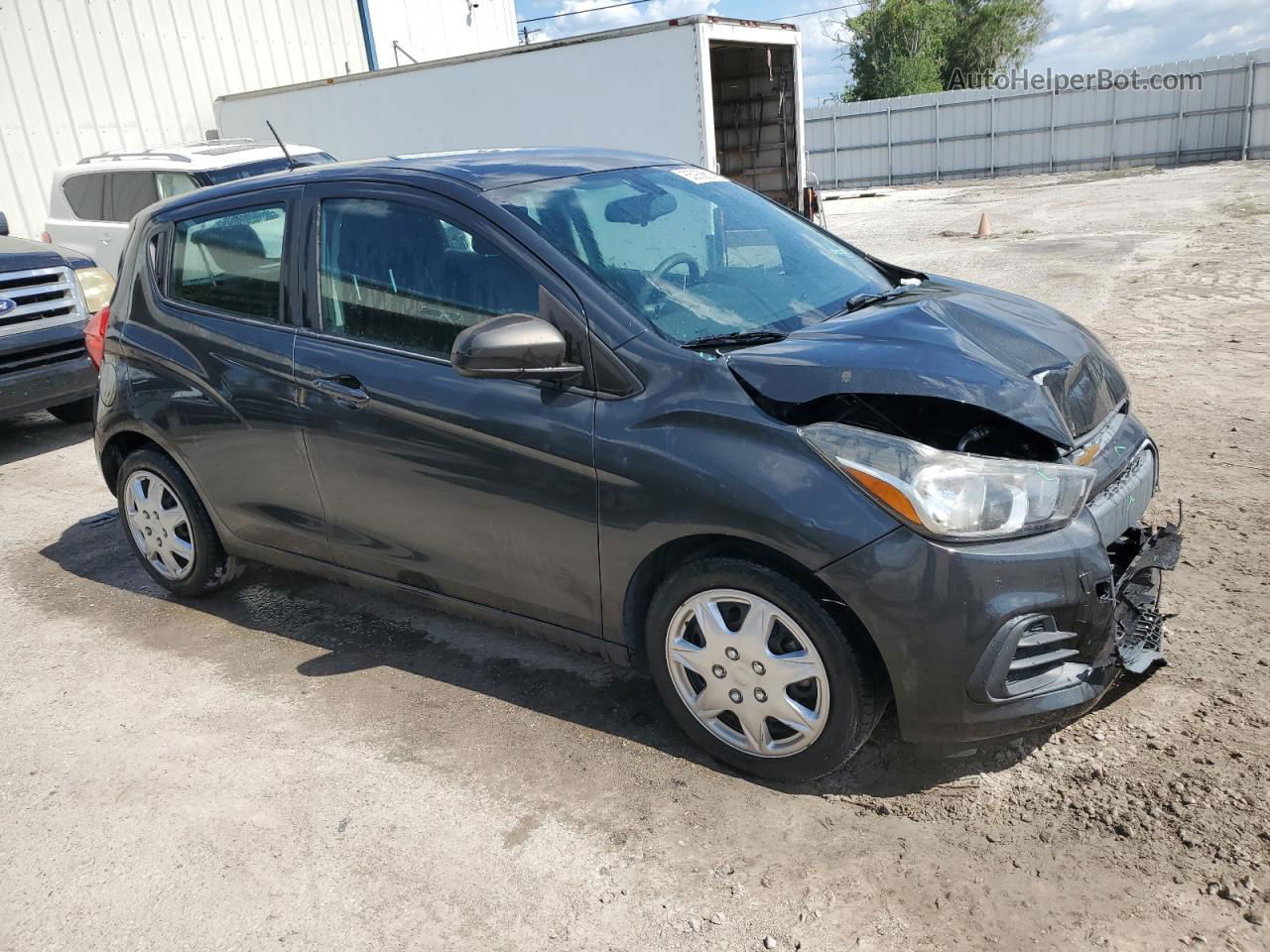 2017 Chevrolet Spark Ls Gray vin: KL8CB6SA0HC811736