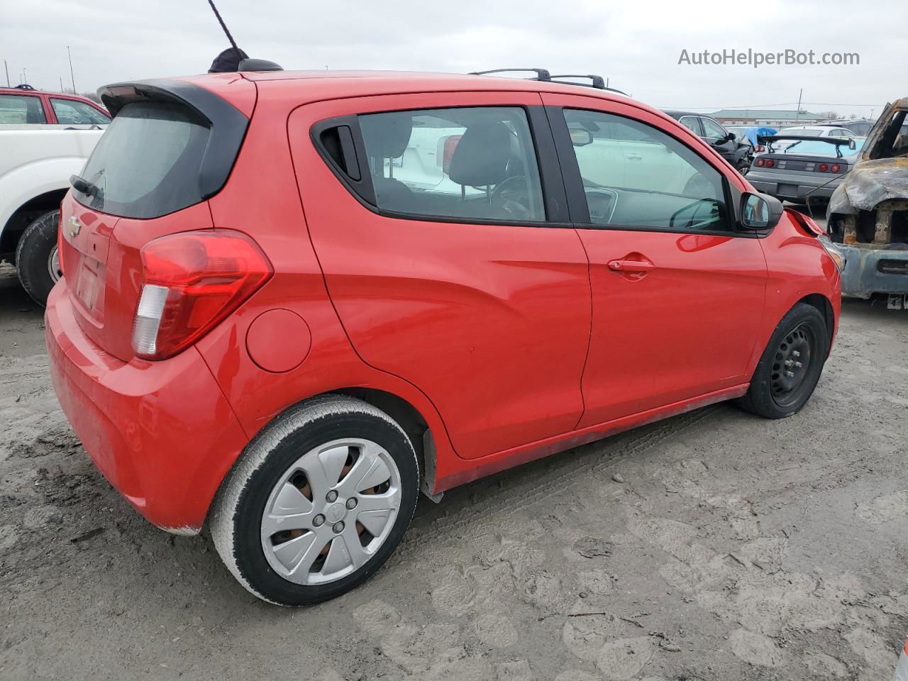 2017 Chevrolet Spark Ls Red vin: KL8CB6SA0HC819531