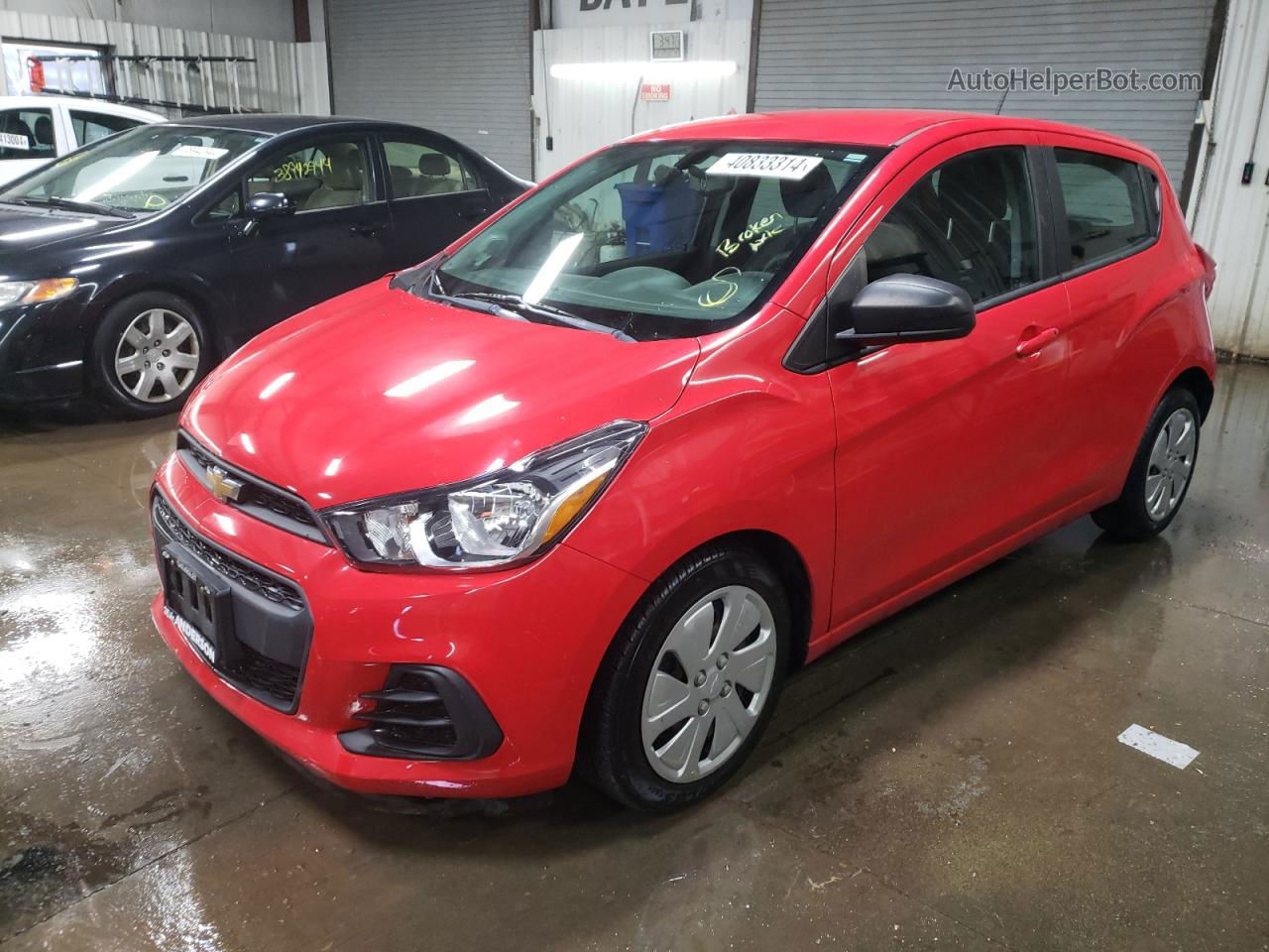 2017 Chevrolet Spark Ls Red vin: KL8CB6SA0HC838998