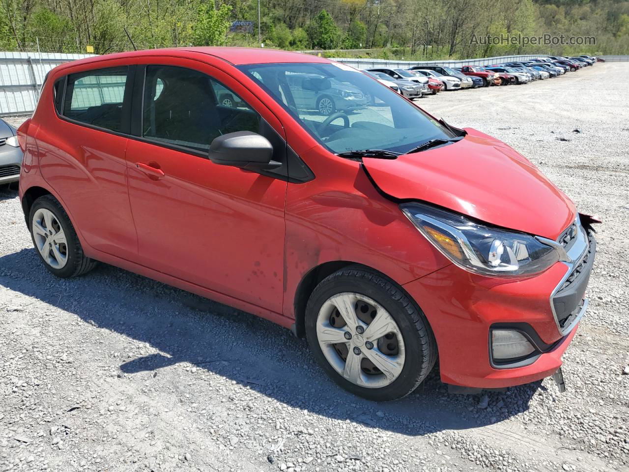 2019 Chevrolet Spark Ls Red vin: KL8CB6SA0KC702720