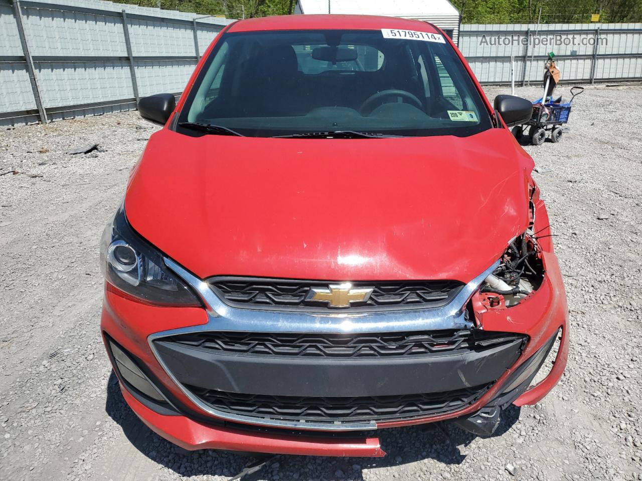 2019 Chevrolet Spark Ls Red vin: KL8CB6SA0KC702720