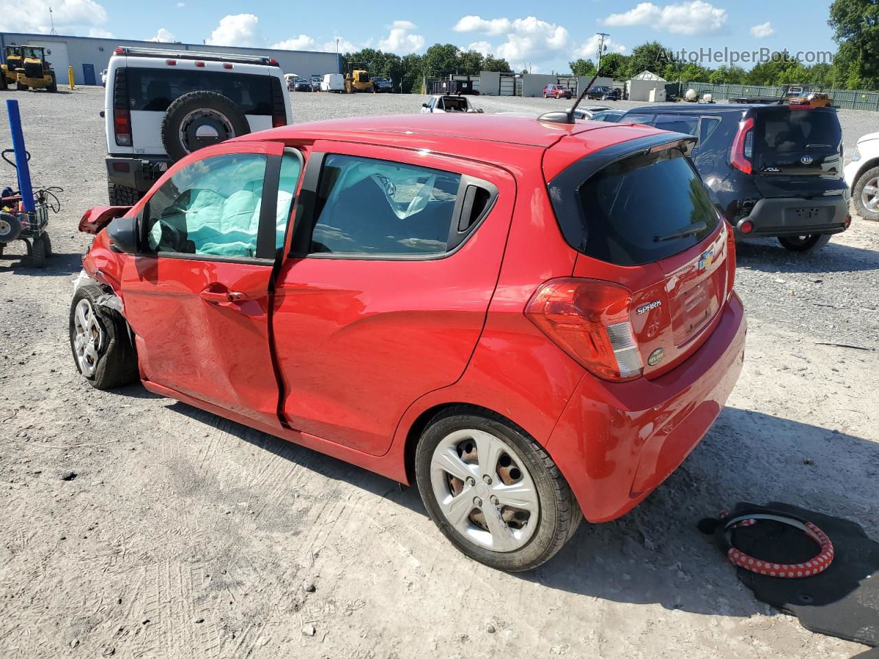 2019 Chevrolet Spark Ls Red vin: KL8CB6SA0KC726015