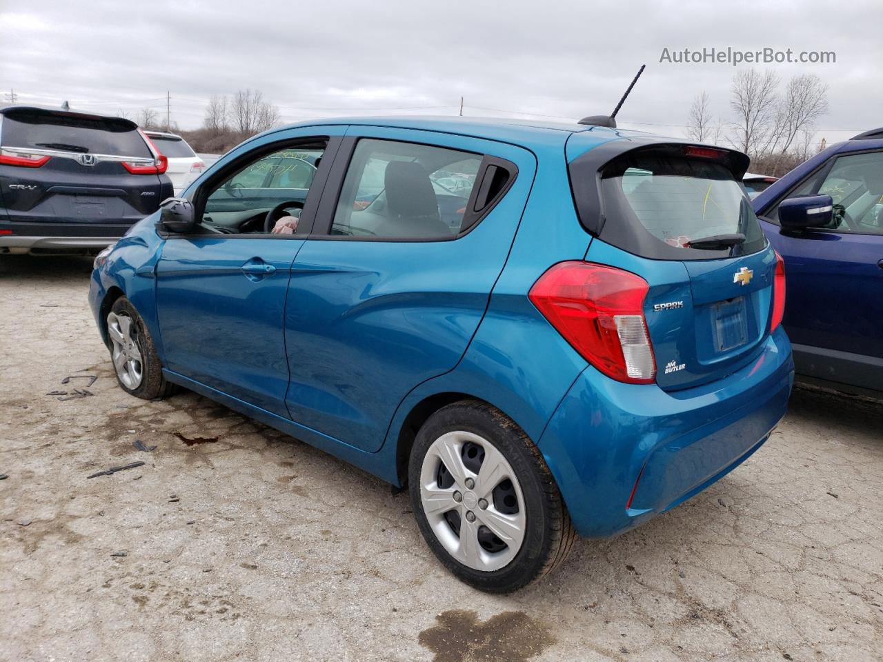 2019 Chevrolet Spark Ls Blue vin: KL8CB6SA0KC738181