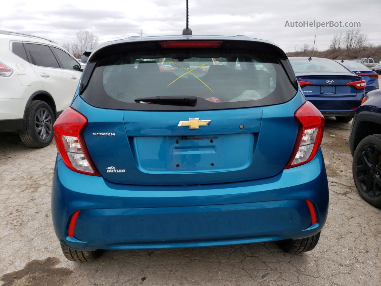 2019 Chevrolet Spark Ls Blue vin: KL8CB6SA0KC738181