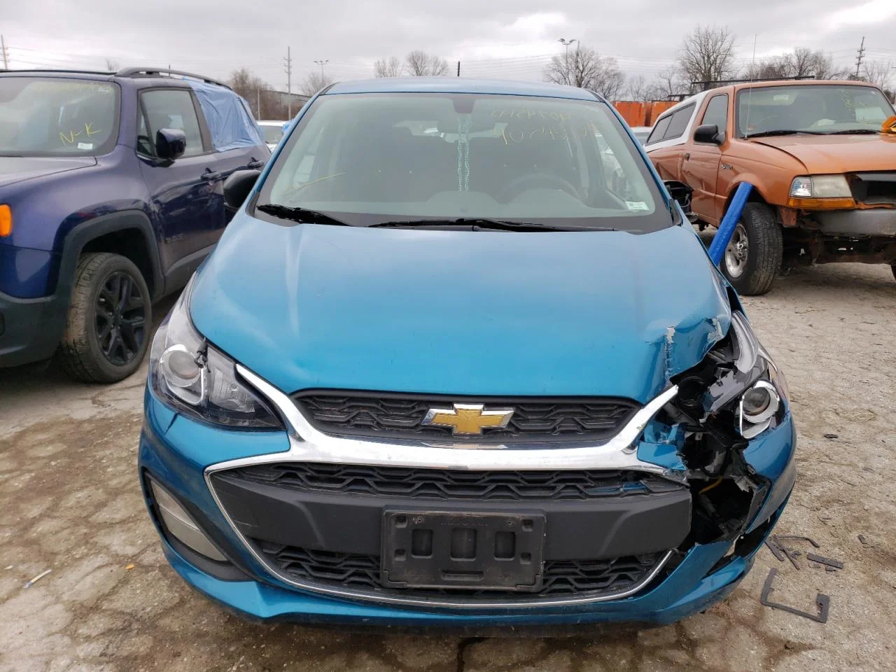 2019 Chevrolet Spark Ls Blue vin: KL8CB6SA0KC738181