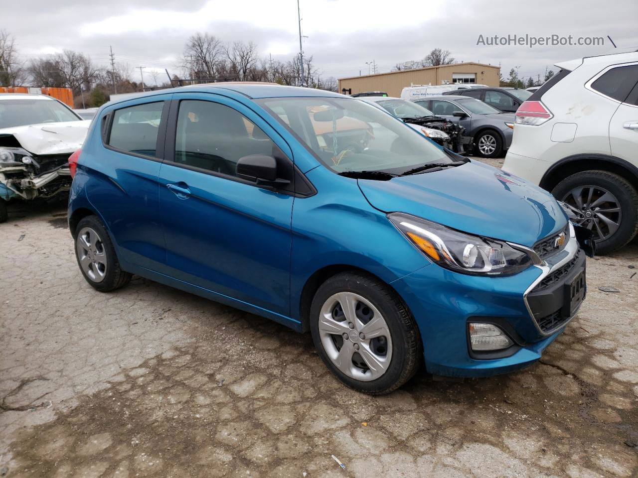 2019 Chevrolet Spark Ls Blue vin: KL8CB6SA0KC738181