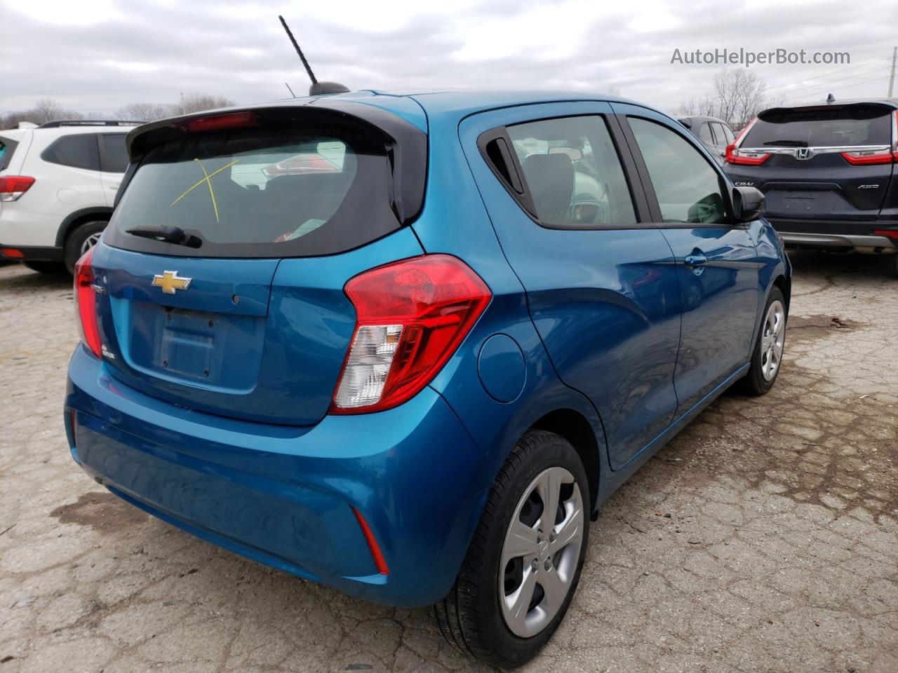 2019 Chevrolet Spark Ls Blue vin: KL8CB6SA0KC738181