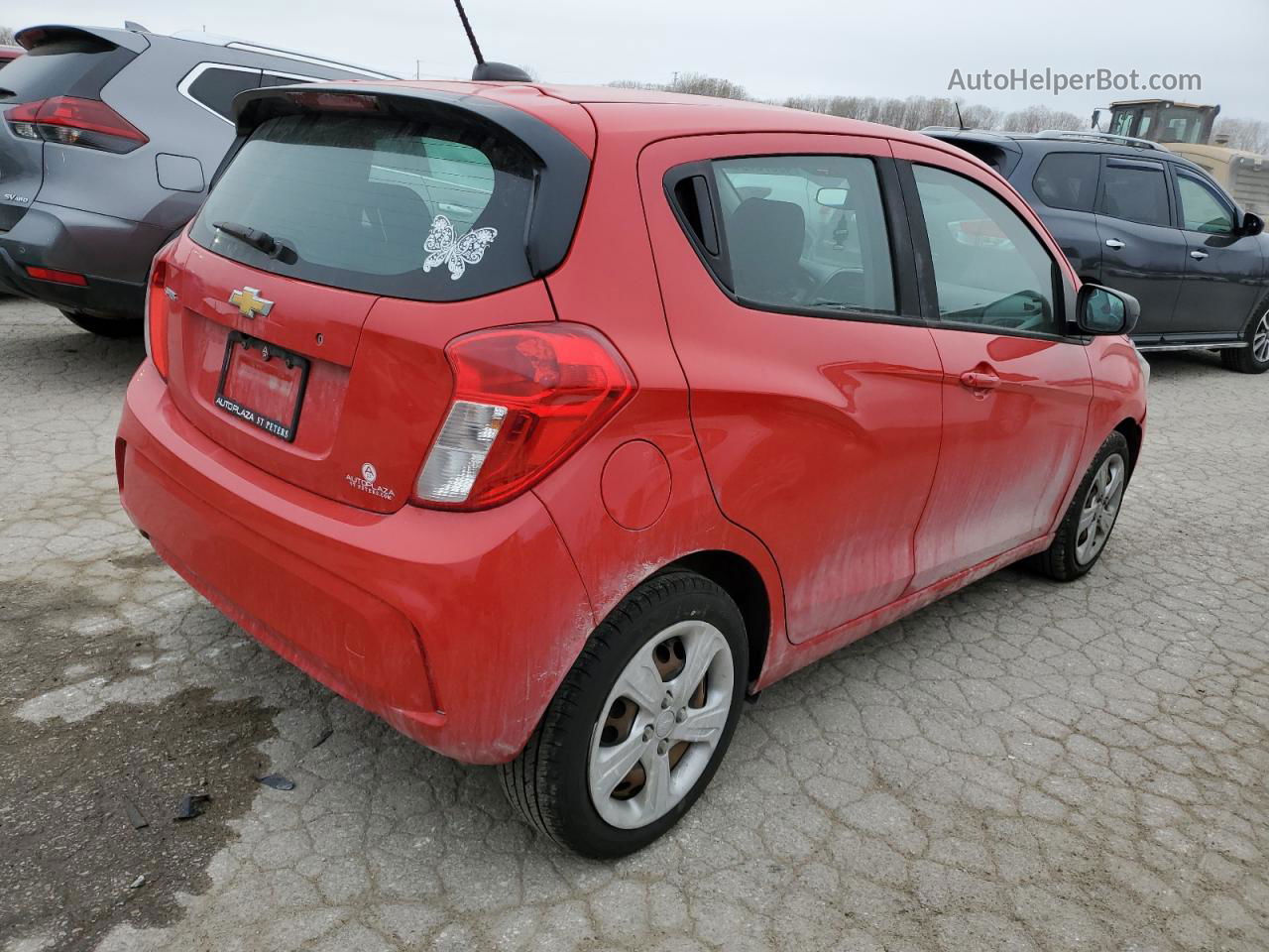 2019 Chevrolet Spark Ls Red vin: KL8CB6SA0KC747169