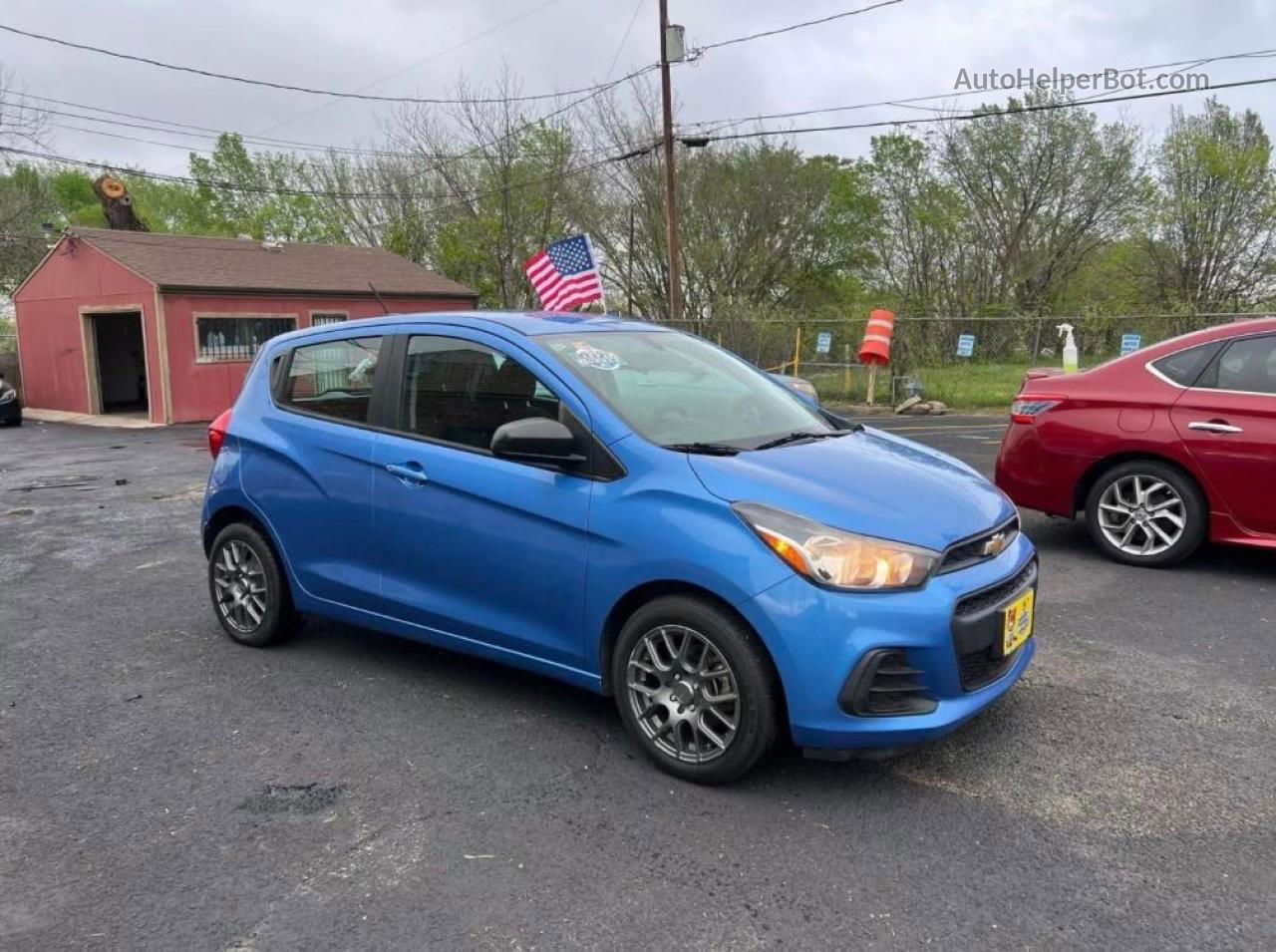 2017 Chevrolet Spark Ls Blue vin: KL8CB6SA1HC825466