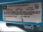 2019 Chevrolet Spark Ls Cvt Turquoise vin: KL8CB6SA1KC711152