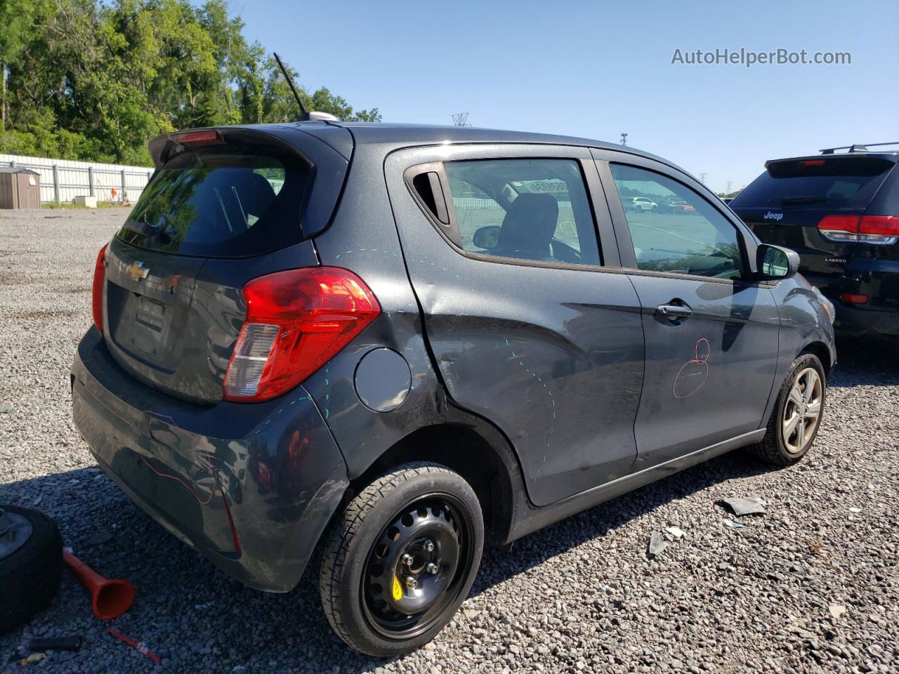 2019 Chevrolet Spark Ls Gray vin: KL8CB6SA1KC714908