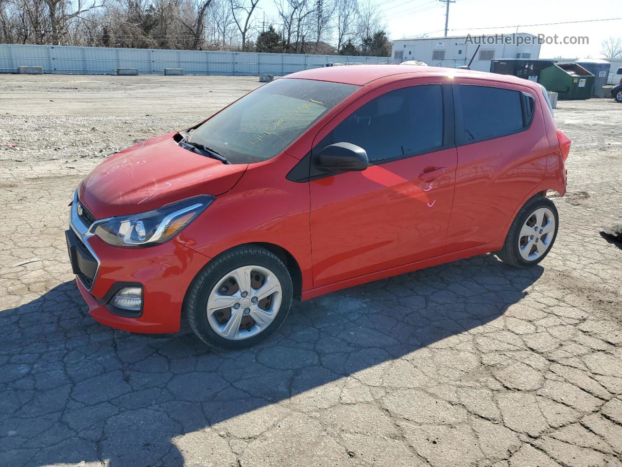 2019 Chevrolet Spark Ls Red vin: KL8CB6SA1KC717968