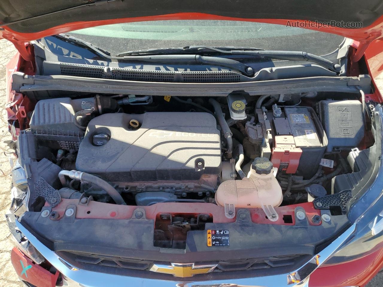 2019 Chevrolet Spark Ls Red vin: KL8CB6SA1KC717968