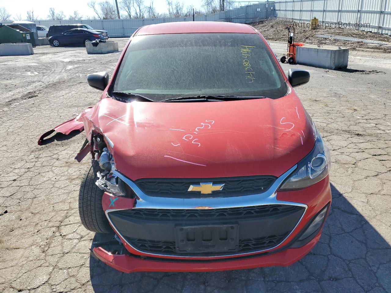 2019 Chevrolet Spark Ls Red vin: KL8CB6SA1KC717968