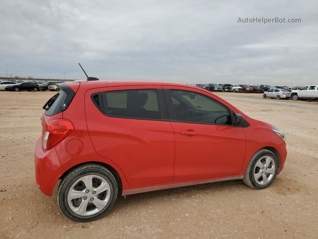 2019 Chevrolet Spark Ls Red vin: KL8CB6SA1KC733362