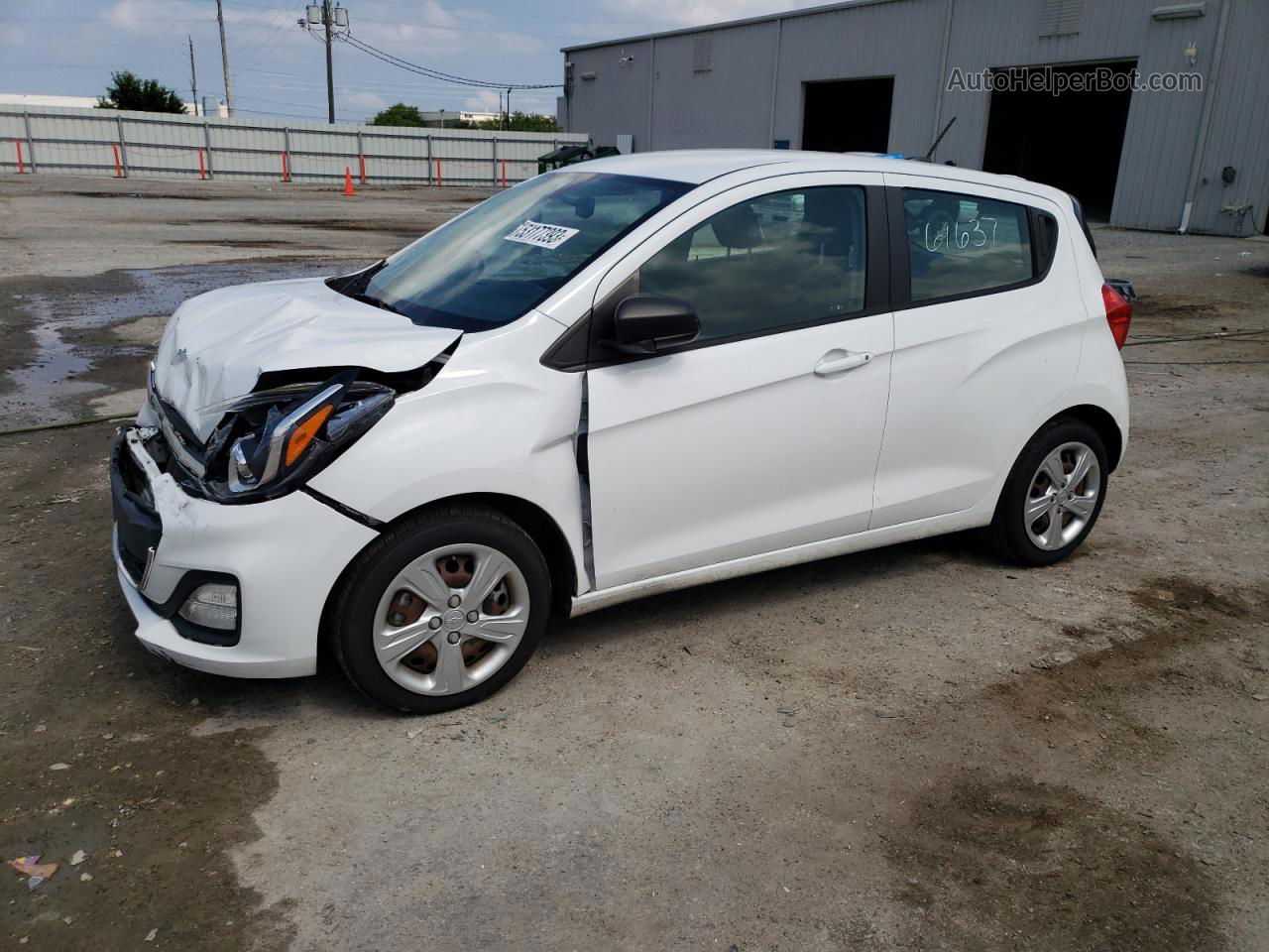 2019 Chevrolet Spark Ls White vin: KL8CB6SA1KC764756