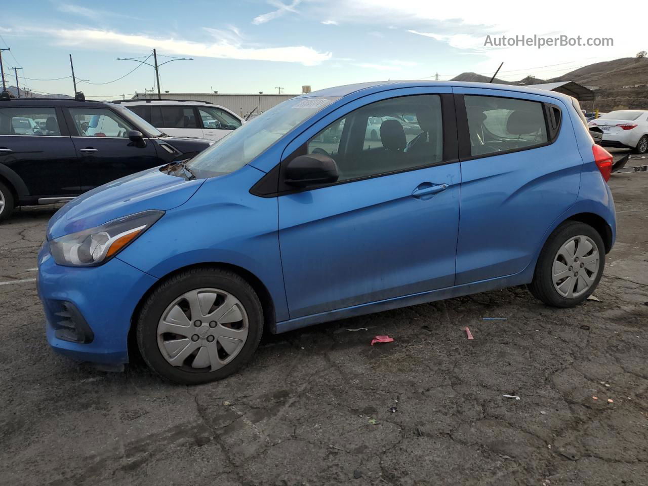 2017 Chevrolet Spark Ls Blue vin: KL8CB6SA2HC809387