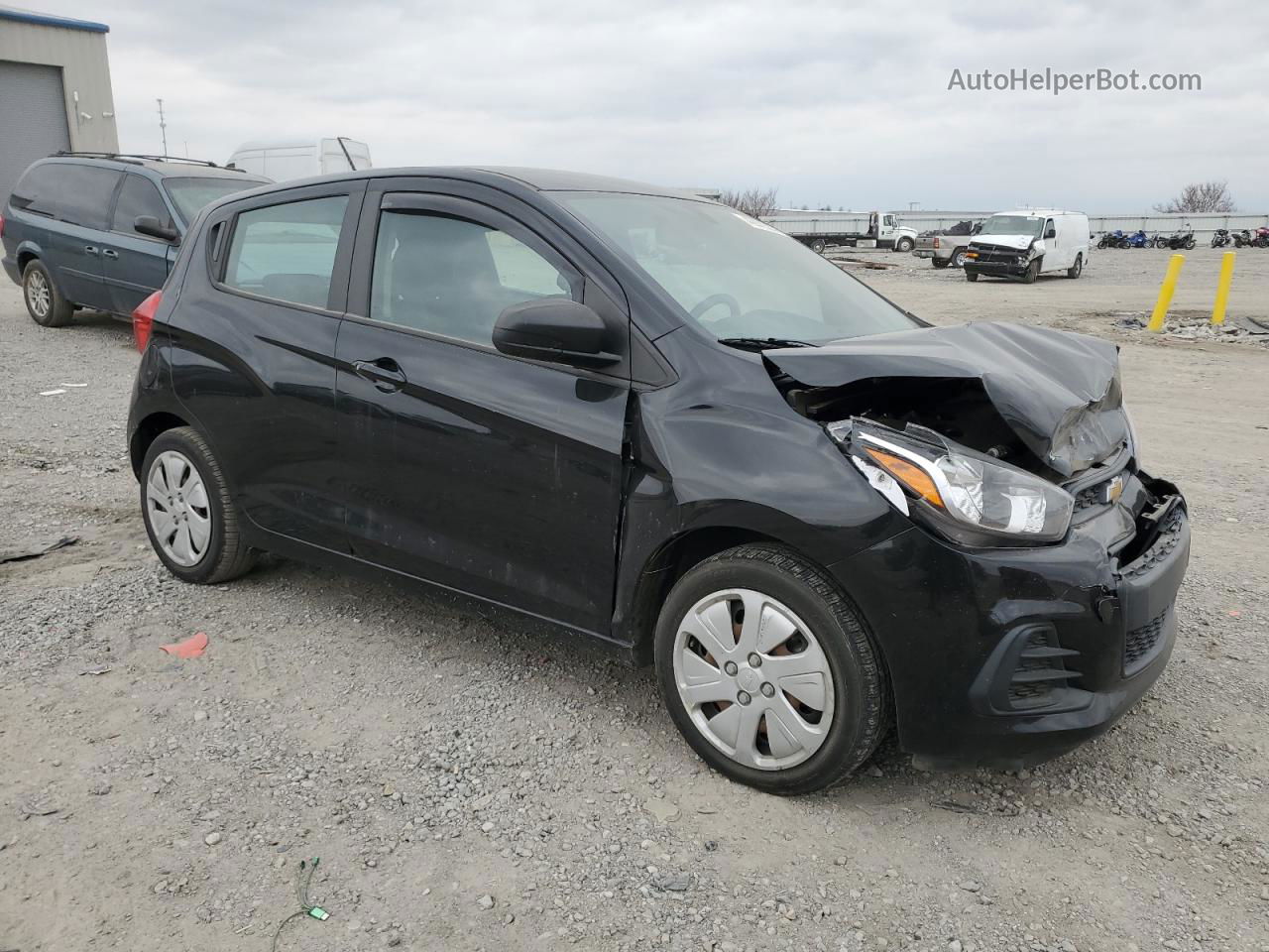 2017 Chevrolet Spark Ls Black vin: KL8CB6SA2HC819787