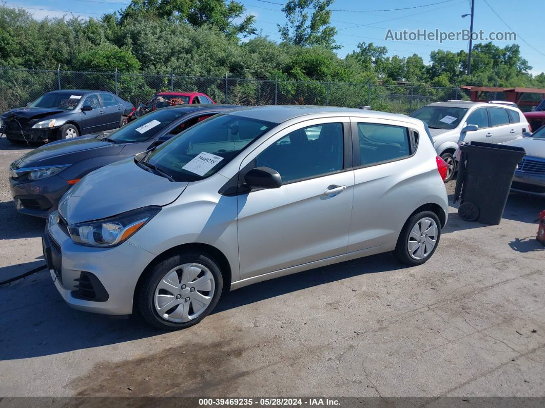 2017 Chevrolet Spark Ls Cvt Silver vin: KL8CB6SA2HC831471