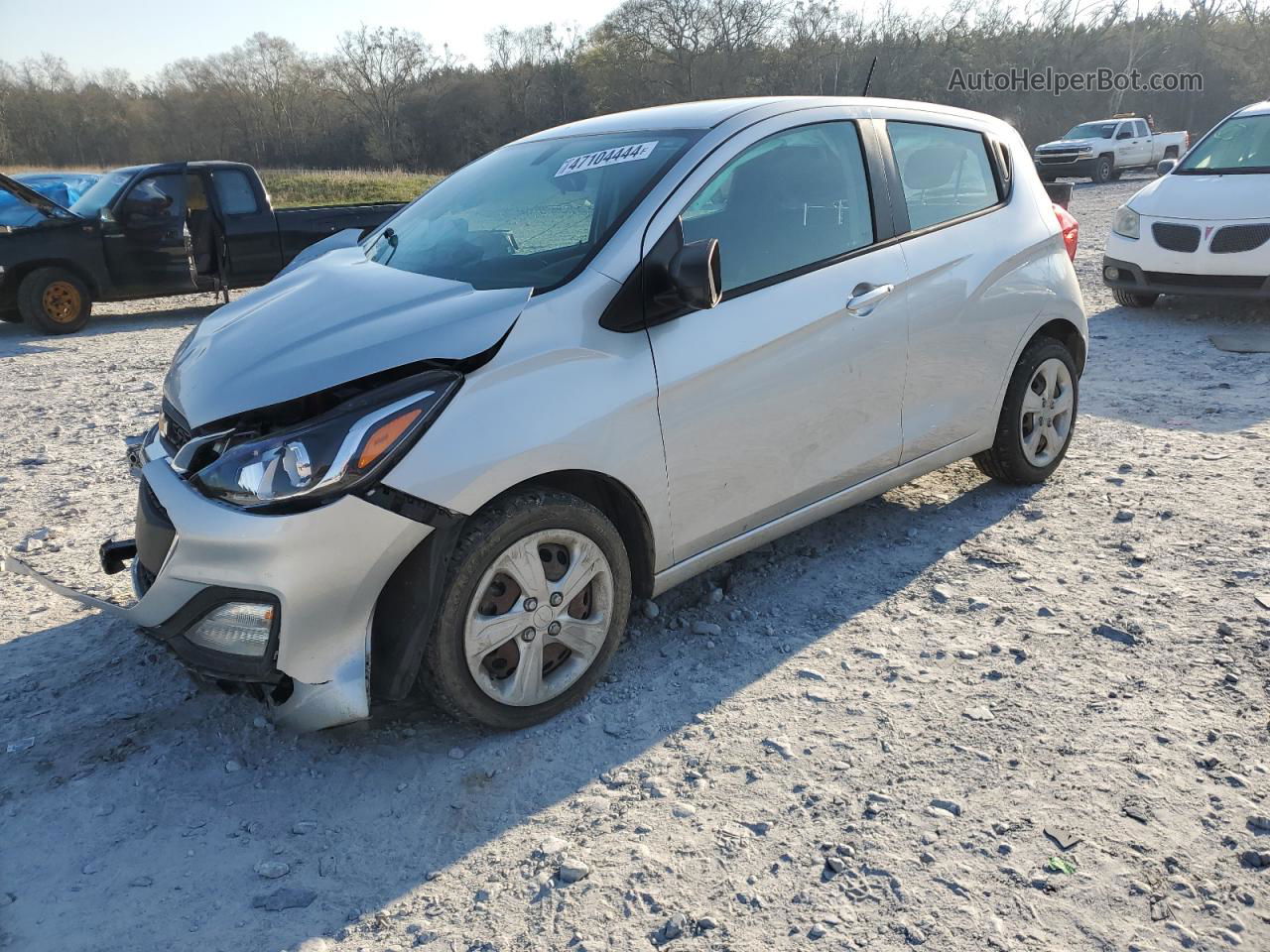 2019 Chevrolet Spark Ls Silver vin: KL8CB6SA2KC710754