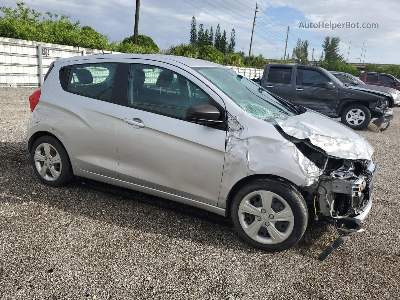 2019 Chevrolet Spark Ls Silver vin: KL8CB6SA2KC710754