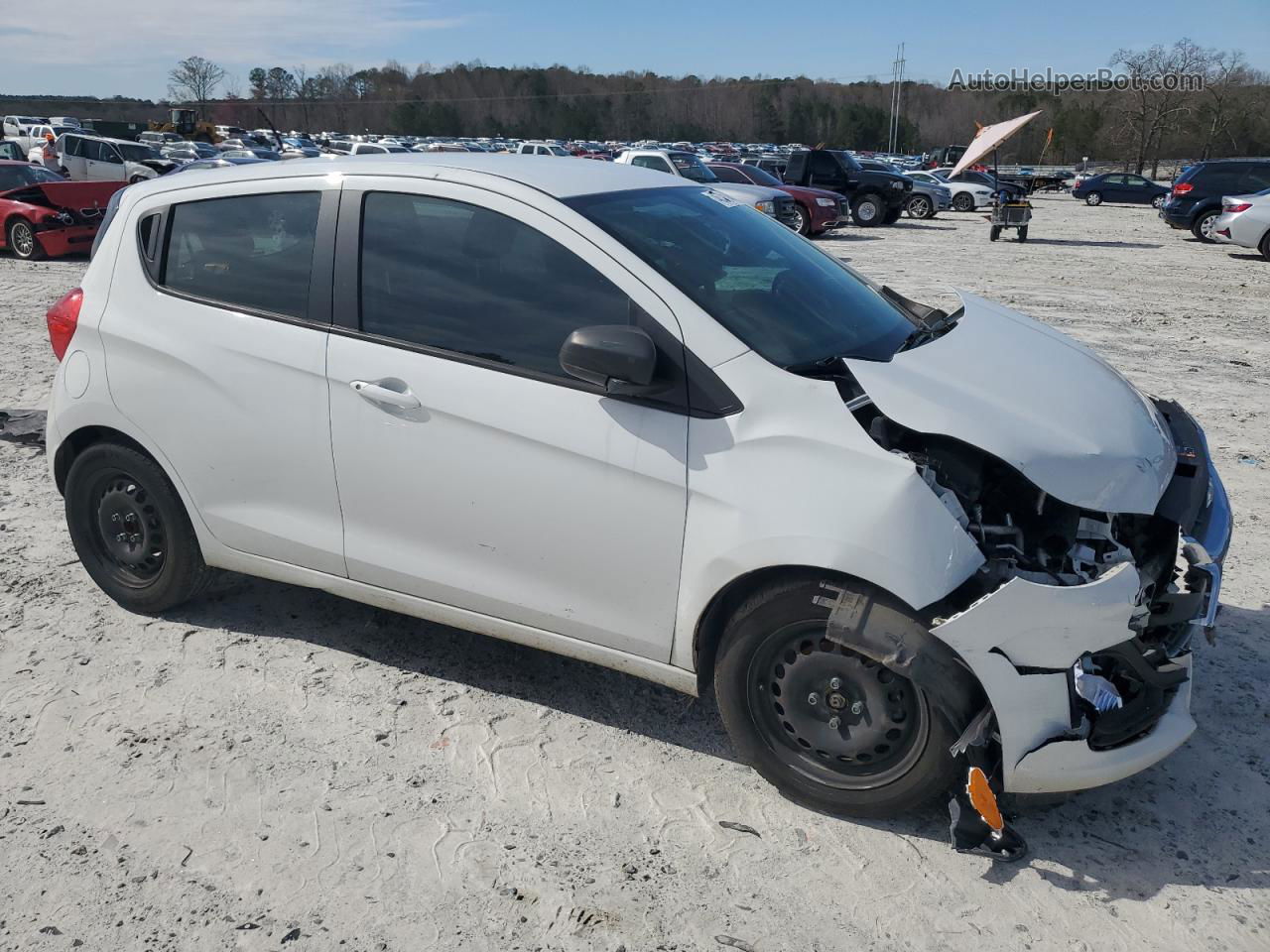 2019 Chevrolet Spark Ls White vin: KL8CB6SA2KC711399