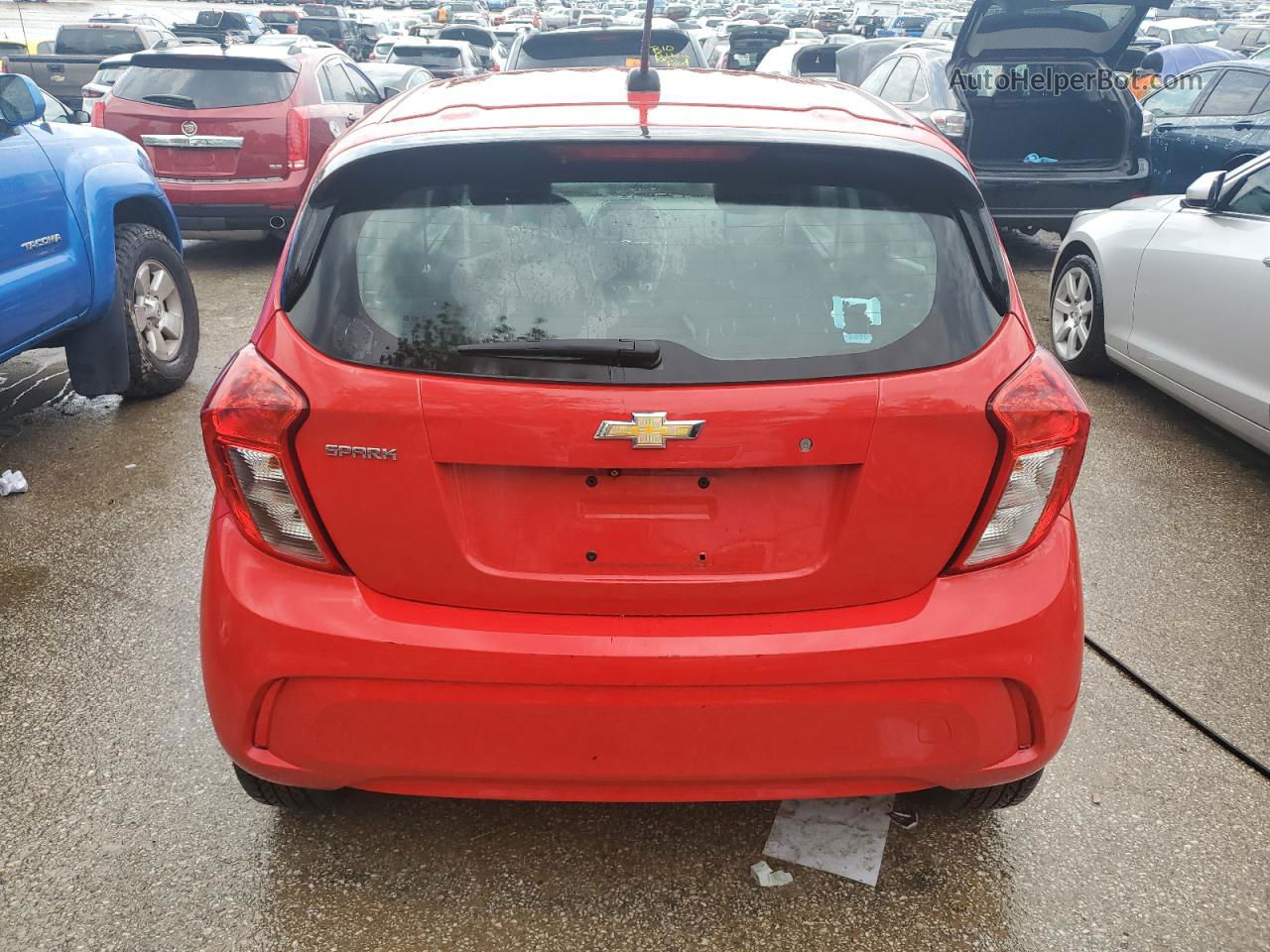 2017 Chevrolet Spark Ls Red vin: KL8CB6SA3HC766355